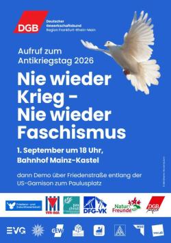 Banner Regionaler Antikriegstag 